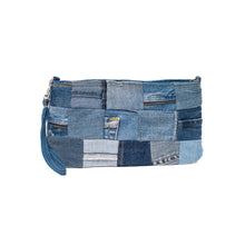 Load image into Gallery viewer, Denim Patchwork Clutch