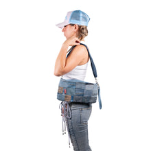 Load image into Gallery viewer, Denim Patchwork Clutch