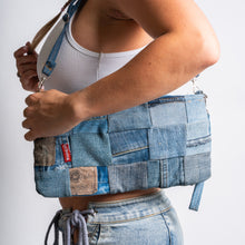 Load image into Gallery viewer, Denim Patchwork Clutch