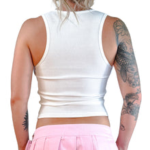 Load image into Gallery viewer, White "Too Blessed to be Stressed" Tank
