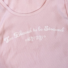 Load image into Gallery viewer, Pink "Too Blessed to be Stressed" Tank
