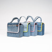 Load image into Gallery viewer, Boxy Denim Purse
