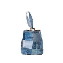 Load image into Gallery viewer, Denim Drawstring Clutch

