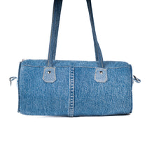 Load image into Gallery viewer, Denim Barrel Bag
