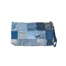 Load image into Gallery viewer, Denim Patchwork Clutch
