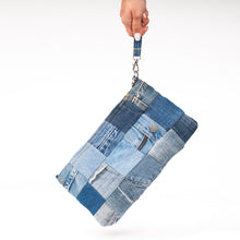 Load image into Gallery viewer, Denim Patchwork Clutch
