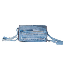 Load image into Gallery viewer, Denim Baguette Crossbody
