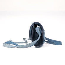 Load image into Gallery viewer, Denim Baguette Crossbody
