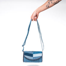 Load image into Gallery viewer, Denim Baguette Crossbody
