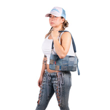 Load image into Gallery viewer, Denim Patchwork Clutch
