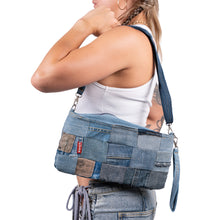 Load image into Gallery viewer, Denim Patchwork Clutch
