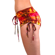Load image into Gallery viewer, Red Tie Dye Shorts
